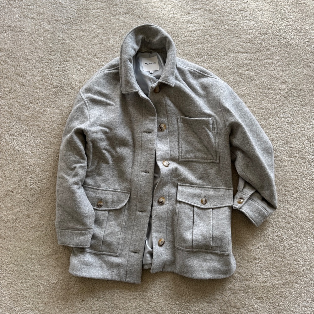 New Madewell Grey Shacklet size L